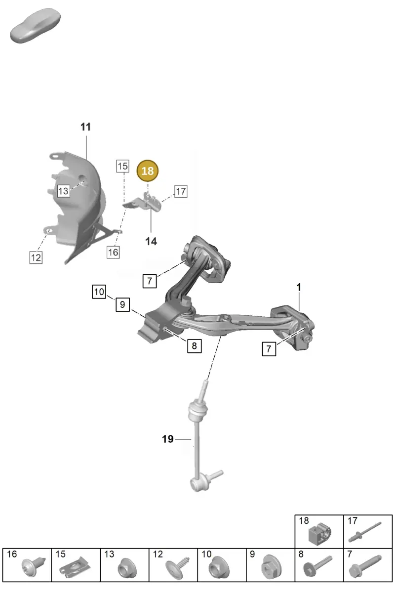95B611797 — Porsche GT3 RS (2021-) diagram p59401010, position 18