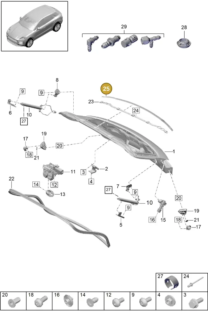 95B827359 — Porsche Macan (2018-2022) diagram p52000220, position 2