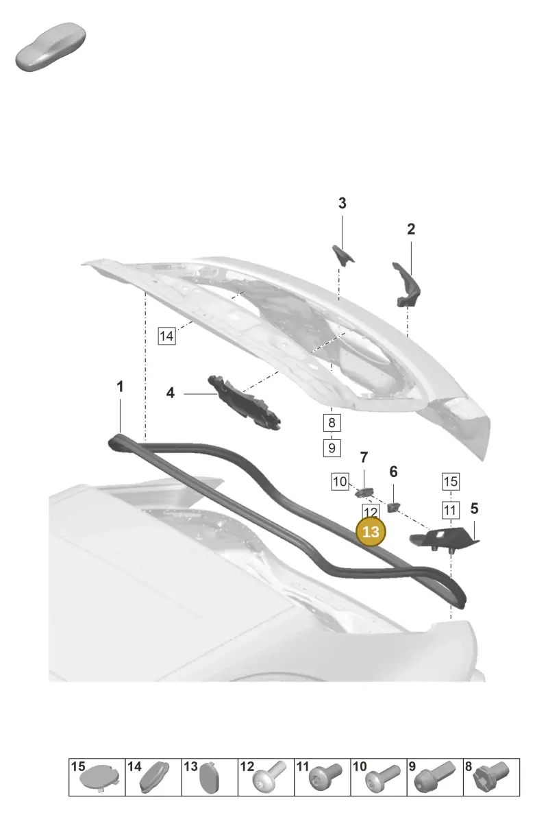 95B827751 — Porsche Panamera (2020-2023) diagram p58803210, position 13