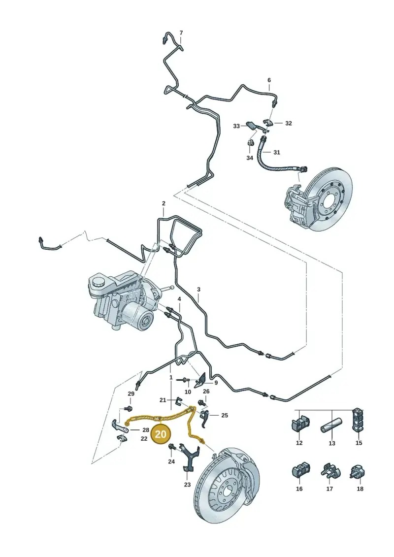 95C611702G — Audi Q6 e-tron (2023-2025) diagram f5s611020, position 20