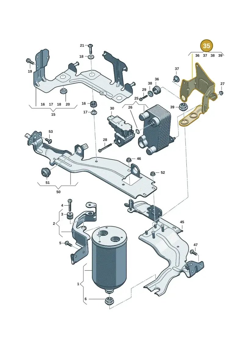 95C816765 — Audi Q6 e-tron (2023-2025) diagram f5s260780, position 35