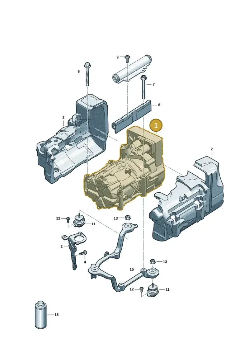 95C816797C — Audi RS e-tron GT (2020-2025) diagram 4j1260302, position 1