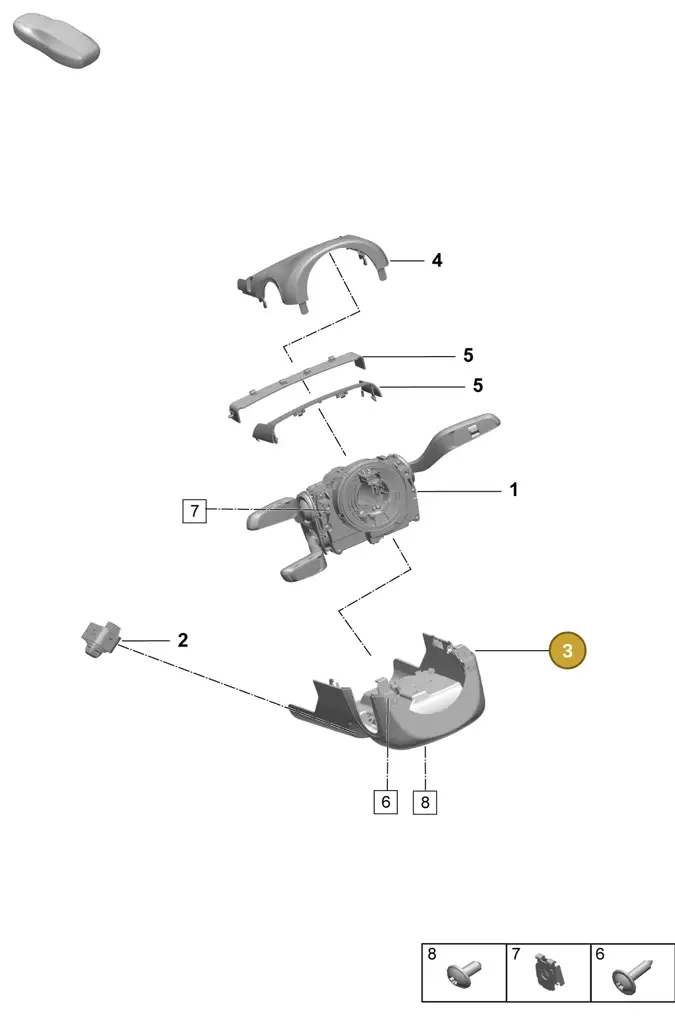 95C858559CBLK — Porsche Macan (2024-2024) diagram p61905800, position 3
