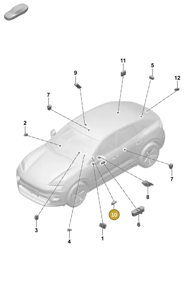 95C905865AOV3 — Porsche Macan (2024-2024) diagram p61905500, position 10