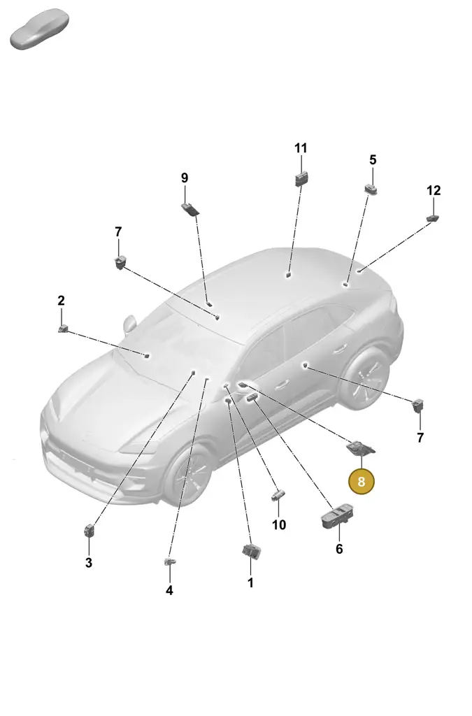 95C962128Q6N3 — Porsche Macan (2024-2024) diagram p61905500, position 8