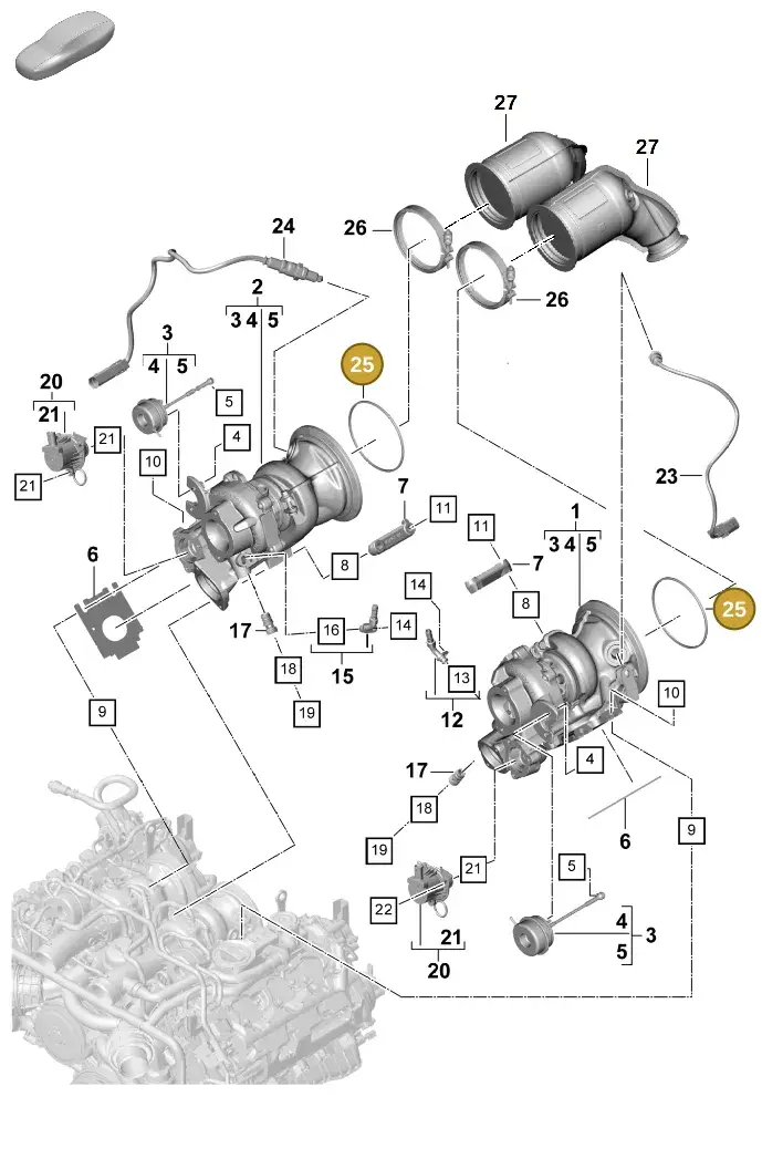 971253115B — Porsche Panamera (2023-2025) diagram p58202010, position 25