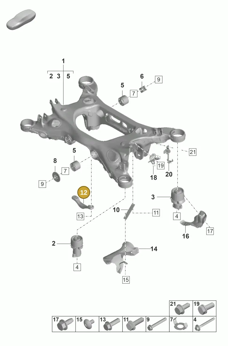 971505447 — Porsche Panamera (2020-2023) diagram p58501000, position 12