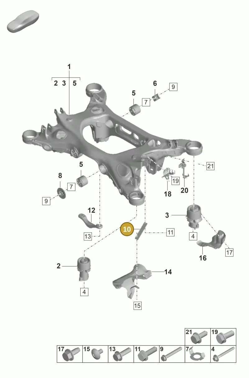 971505477 — Porsche Panamera (2020-2023) diagram p58501000, position 10