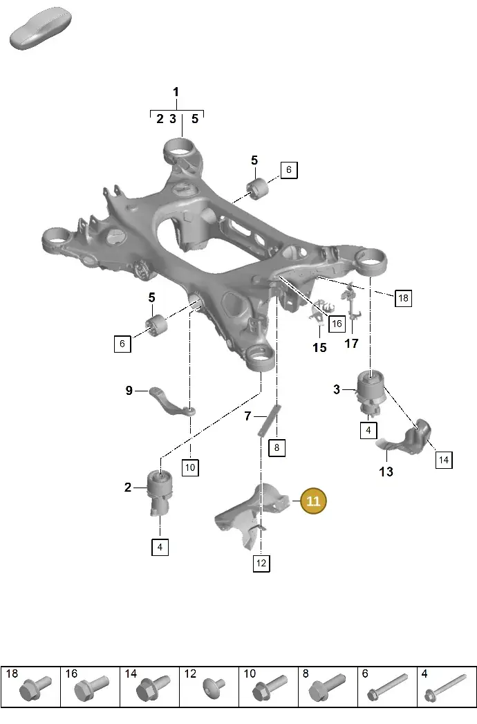 971825729E — Porsche Panamera (2023-2025) diagram p62501000, position 11
