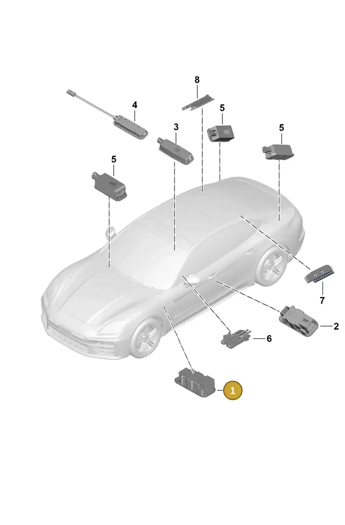 976947415 — Porsche Panamera (2023-2025) diagram p62905200, position 1