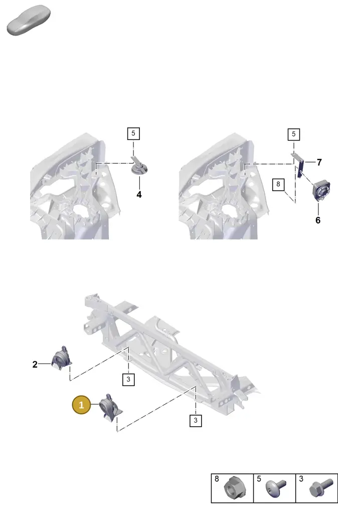 976951211A — Porsche Panamera (2023-2025) diagram p62905000, position 1