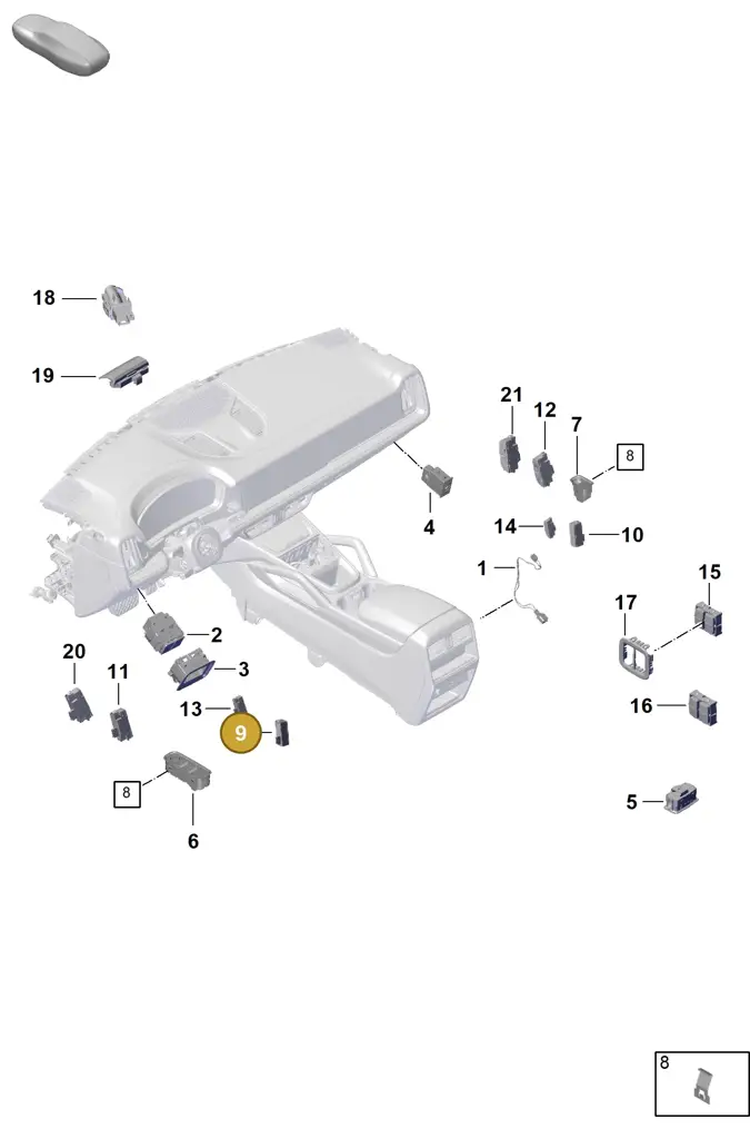 9769597706N3 — Porsche Cayenne Coupe (2023-2023) diagram p60905400, position 9