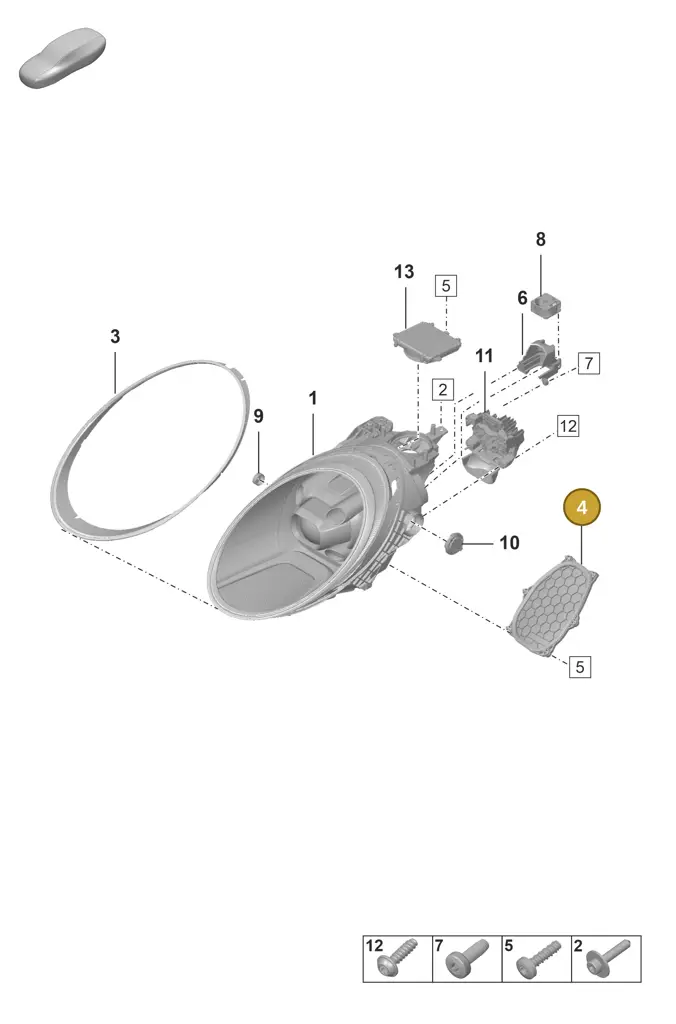 992941809 — Porsche 911 (2021-2022) diagram p59905000, position 4