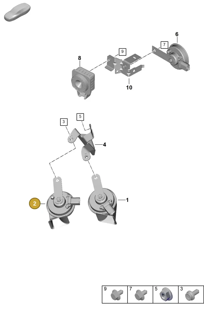 992951211B — Porsche 911 (2024-2025) diagram p63905000, position 2