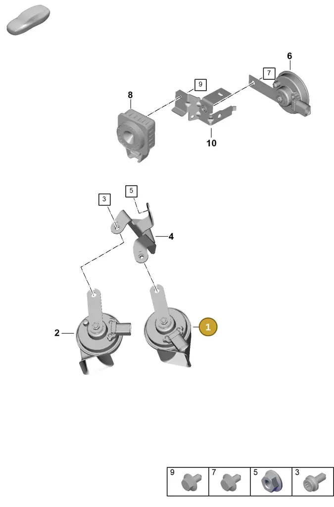 992951212B — Porsche 911 (2024-2025) diagram p63905000, position 1