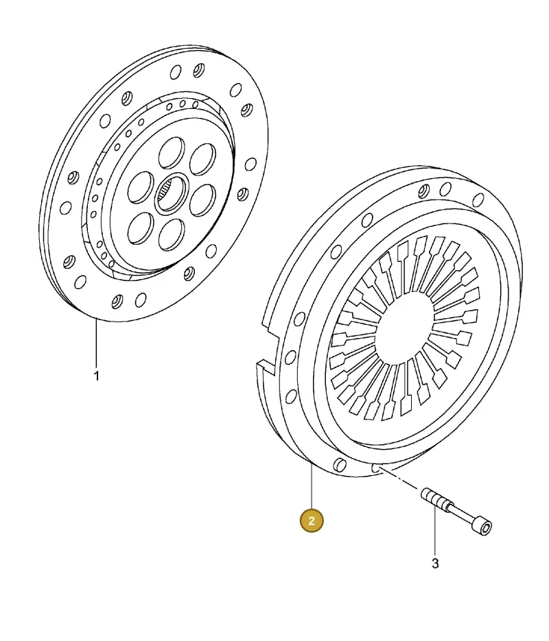 99611602752 — Porsche Turbo (2000-2005) diagram p23301000, position 2