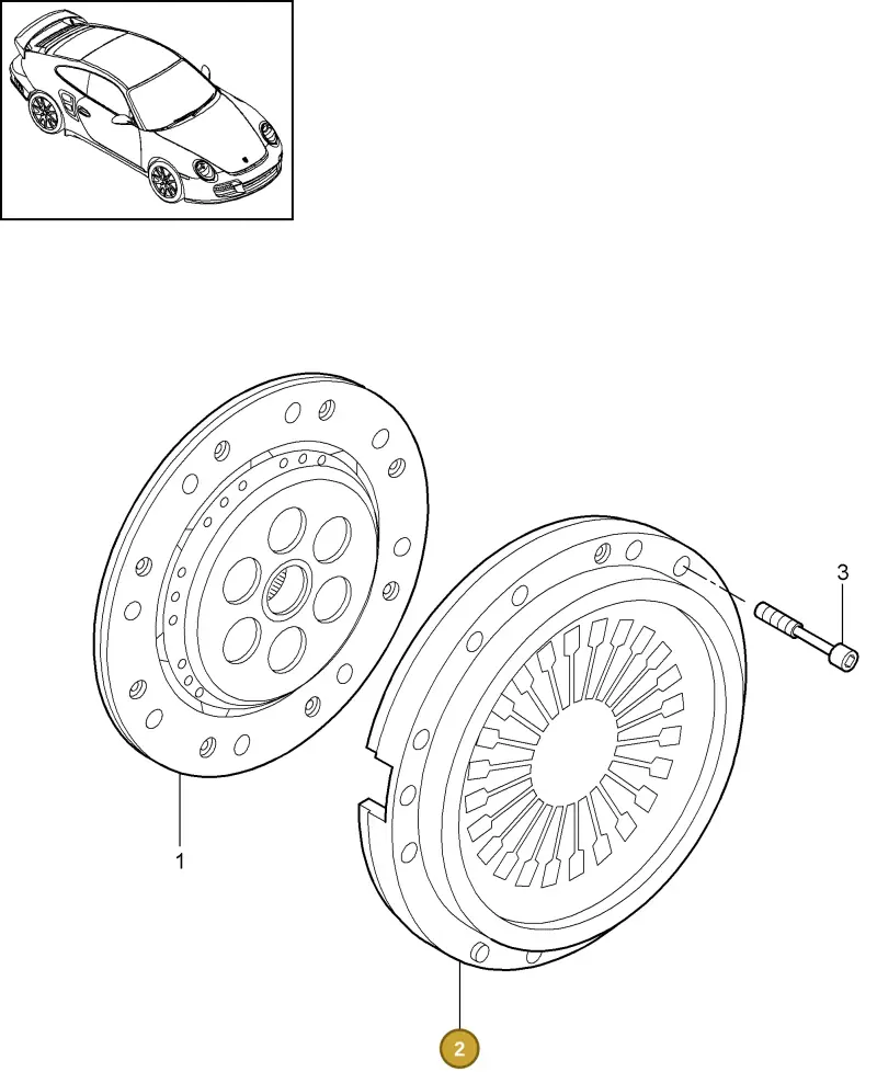 99611602752 — Porsche GT2 RS (2009-2012) diagram p36301001, position 2