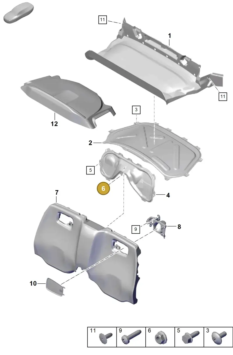 99908462901 — Porsche Boxster Spyder (2019-2020) diagram p54807250, position 6