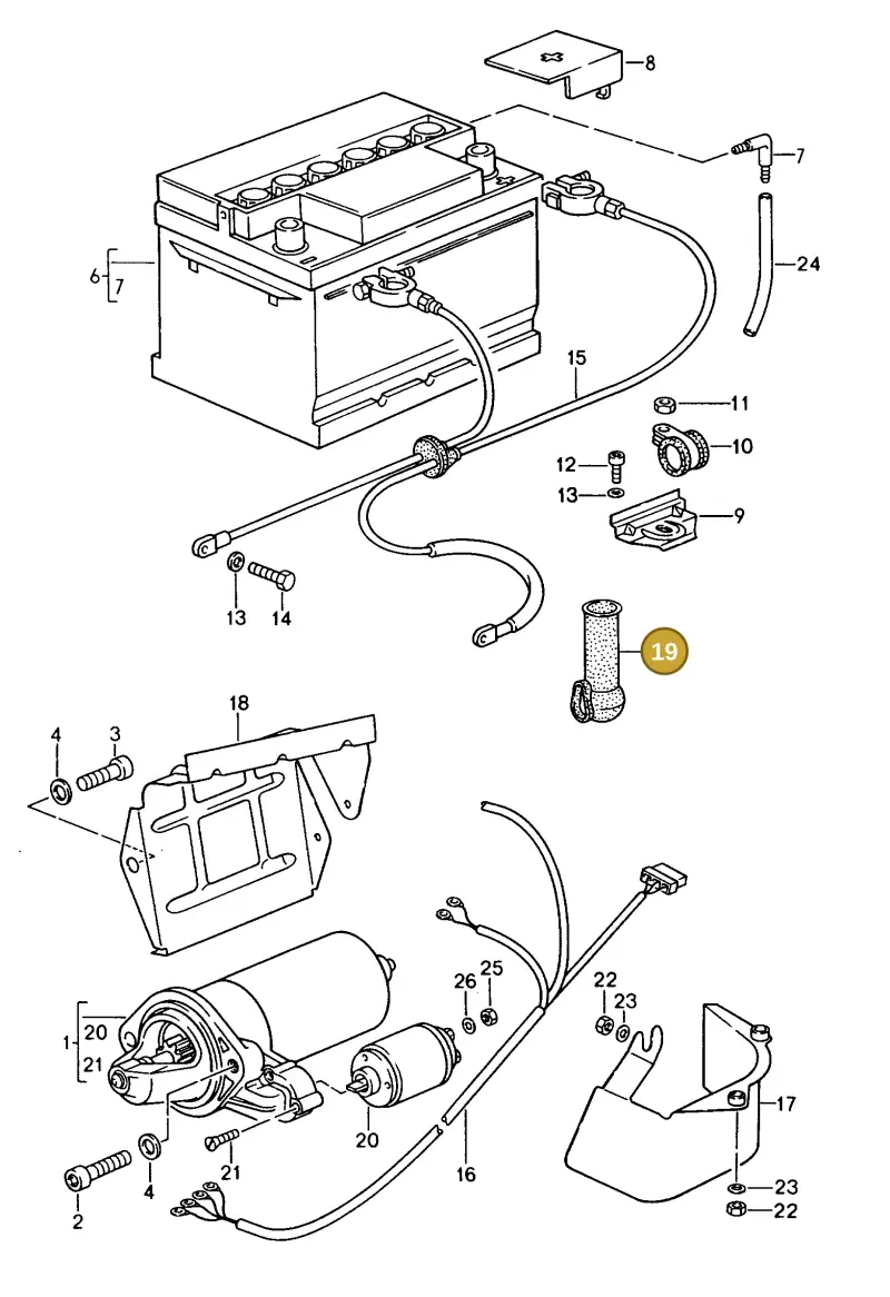 99965900650 — Porsche Coupe (1988-1991) diagram p14902010, position 19