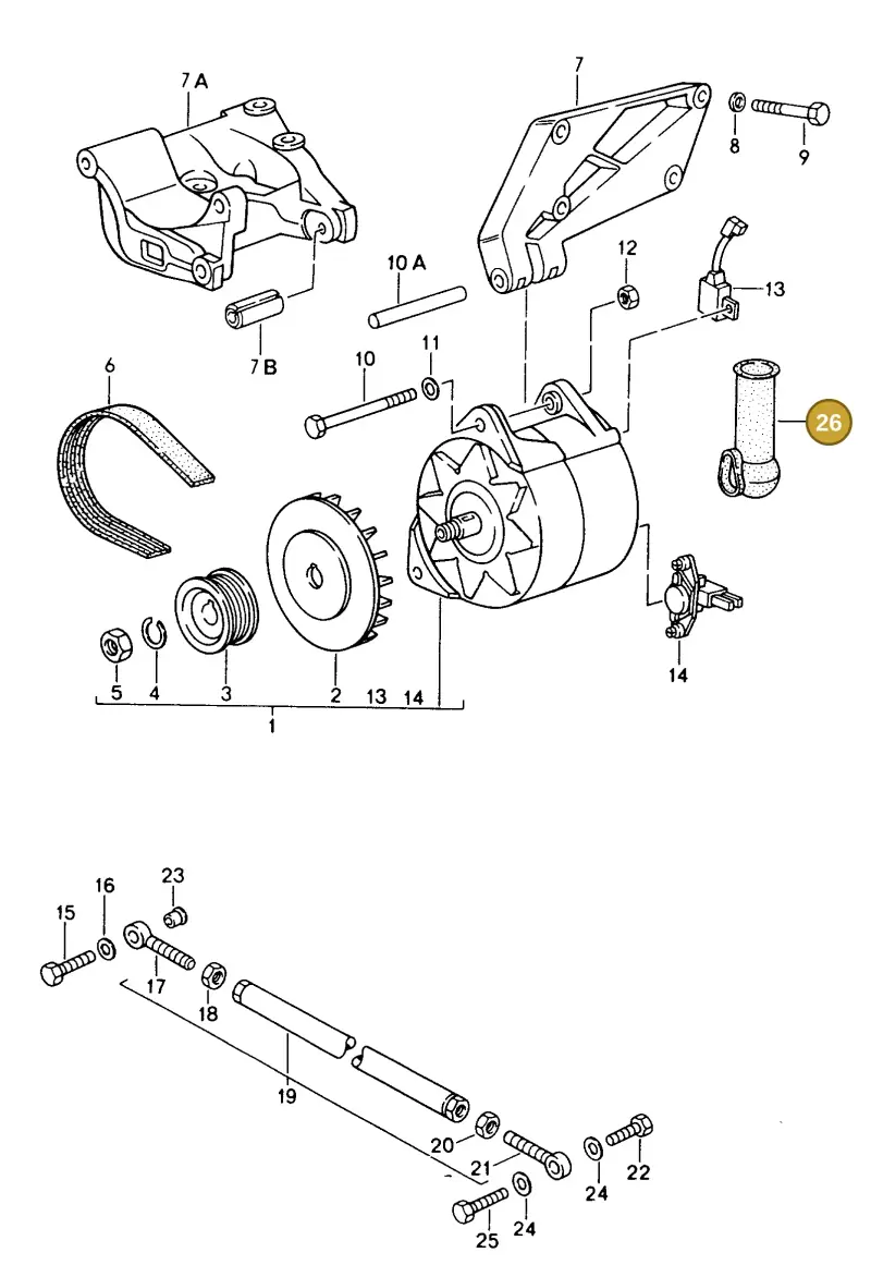 99965900650 — Porsche Coupe (1991-1995) diagram p15902000, position 26