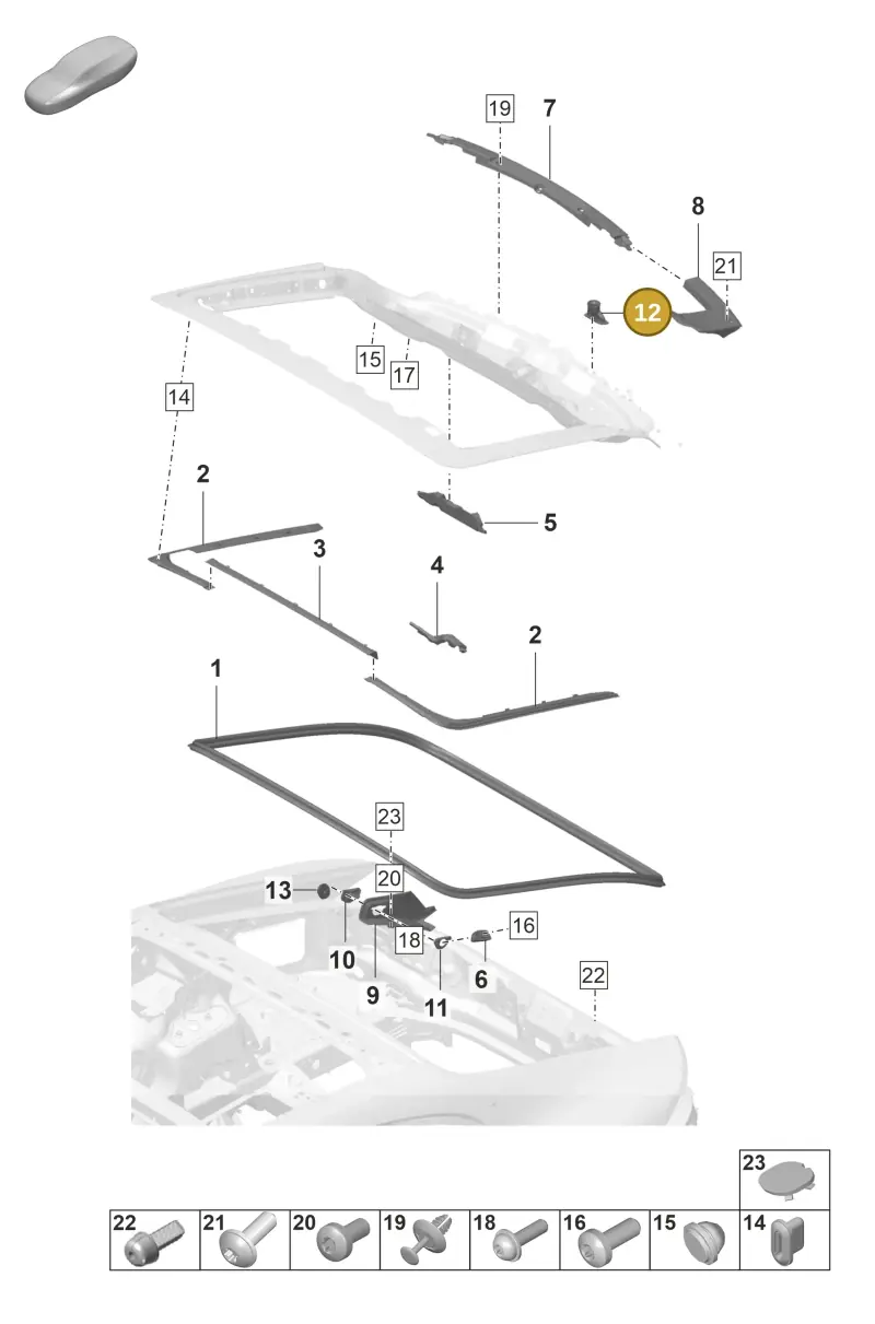 9A751226800 — Porsche Panamera (2020-2023) diagram p58803110, position 12