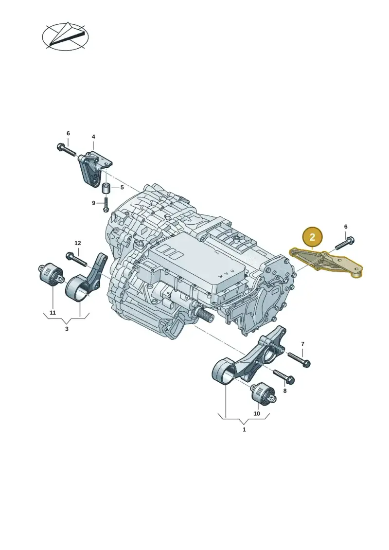 9J1199186A — Audi RS e-tron GT (2020-2025) diagram 4j1901600, position 2