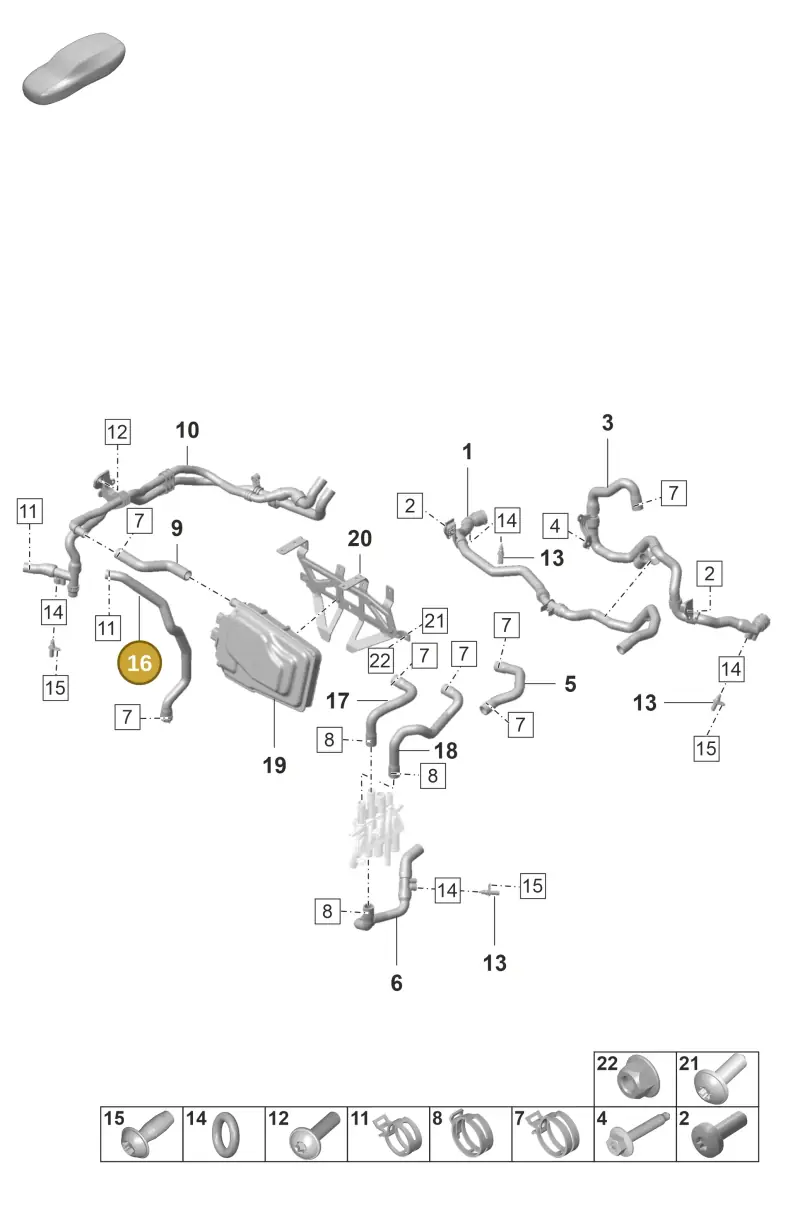 9J1815551B — Porsche Taycan Sport Turismo (2019-2024) diagram p56155065, position 16