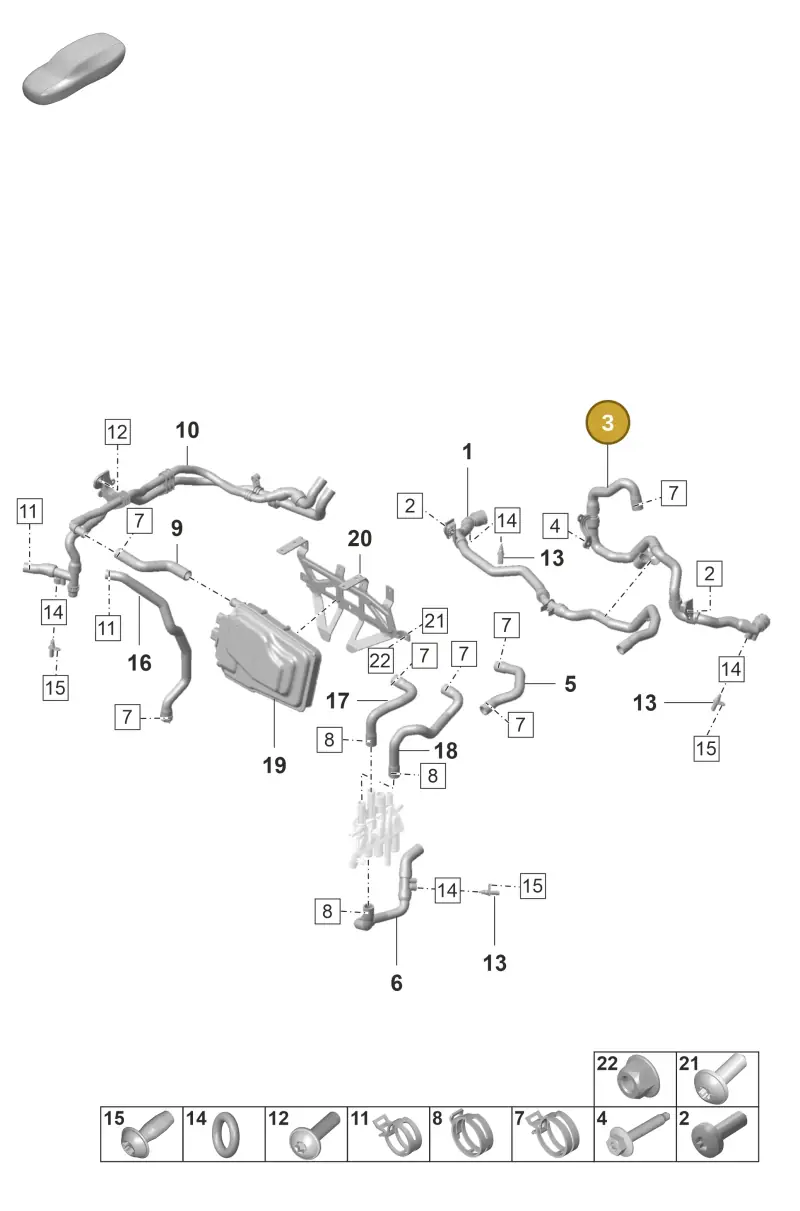 9J1815568D — Porsche Taycan Sport Turismo (2019-2024) diagram p56155065, position 3