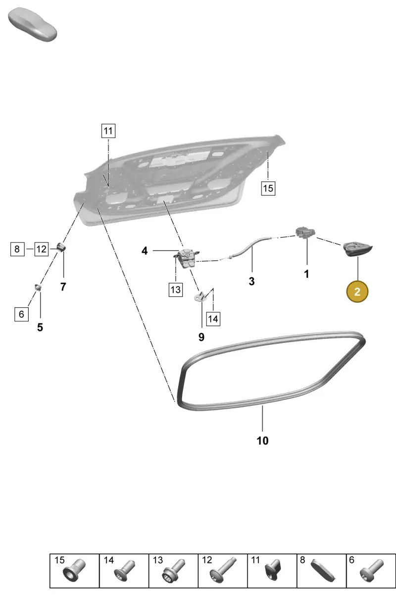 9J1827227 — Porsche Taycan Sport Turismo (2023-) diagram p64803120, position 2