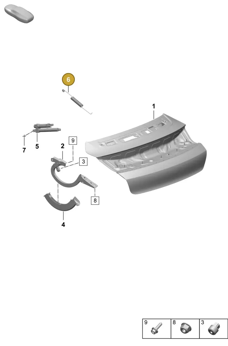 9J1827665 — Porsche Taycan Sport Turismo (2023-) diagram p64803100, position 6