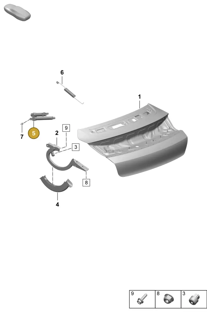 9J1827851 — Porsche Taycan Sport Turismo (2023-2025) diagram p64803100, position 5