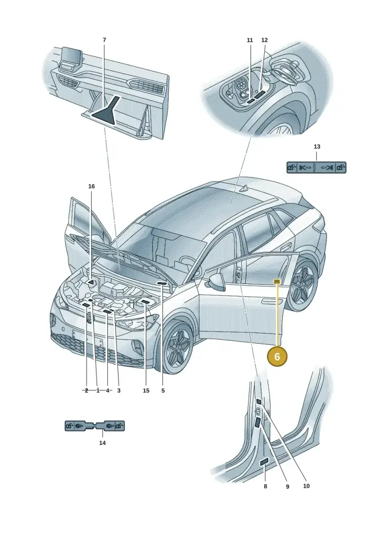9Y0010539 — Volkswagen ID.4 Pro (2020-2023) diagram 11a010000, position 6