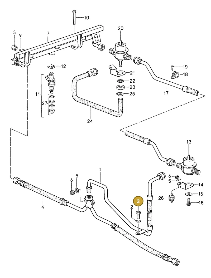 N0102353 — Porsche 959 Coupe Sport (1986-1988) diagram p10107005, position 3