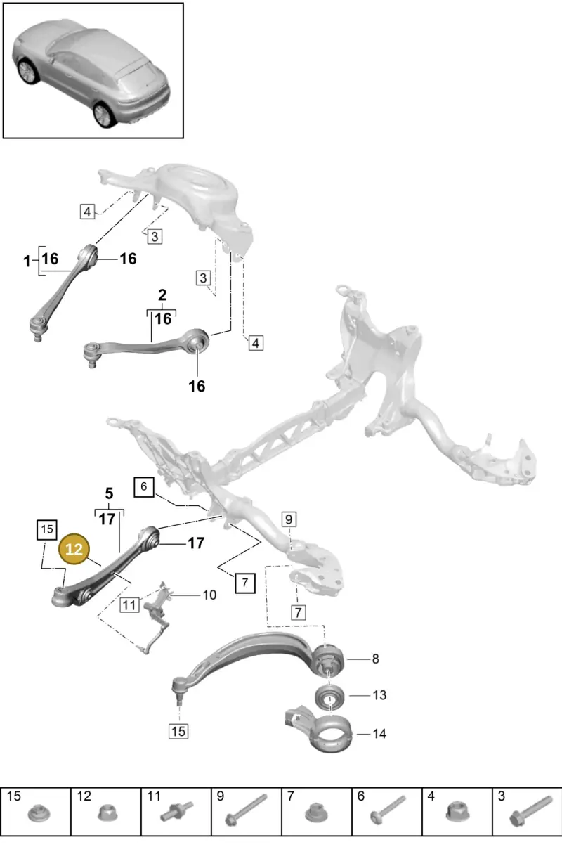 N01118312 — Porsche Macan R4 TFSI (2018-) diagram p52401010, position 12