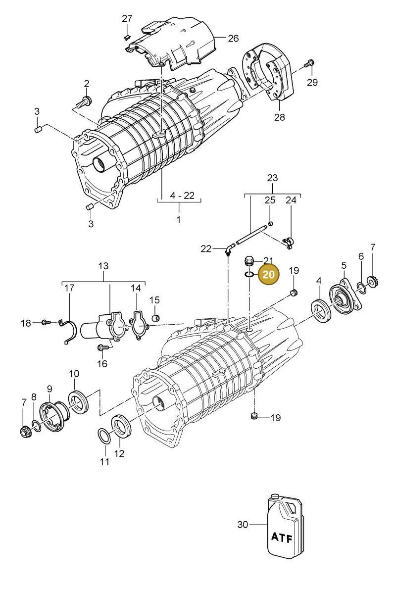 N0138165 — Porsche Cayenne (2007-2010) diagram p31305015, position 20