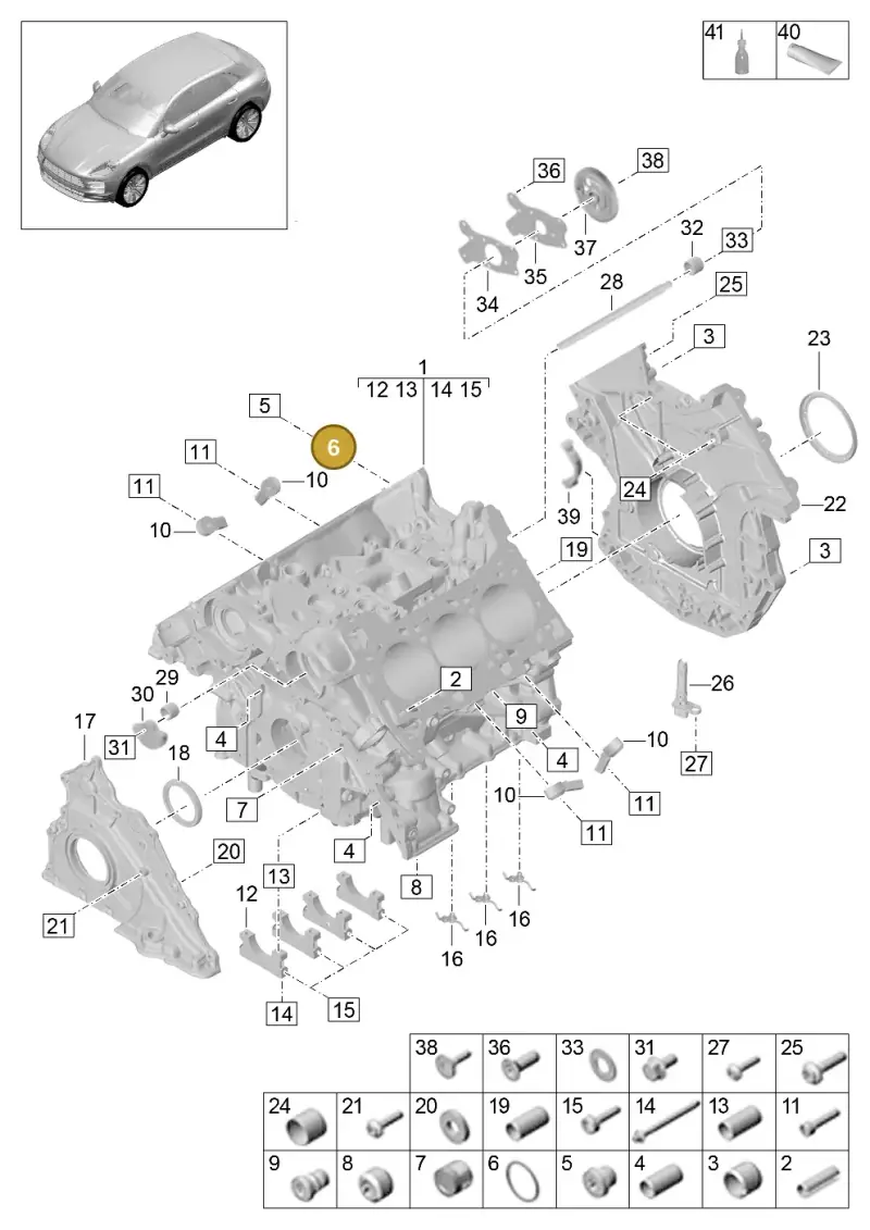 N0138272 — Porsche Macan R4 TFSI (2018-) diagram p52000003, position 6