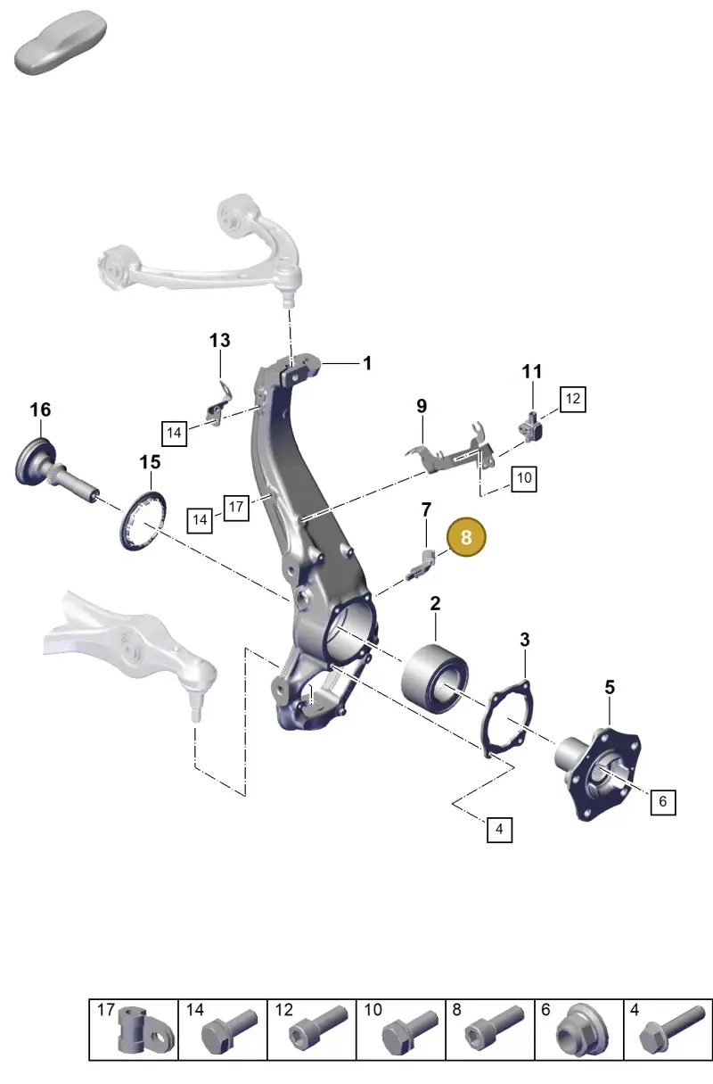 N01474011 — Porsche Taycan Sport Turismo (2023-) diagram p56401020, position 8
