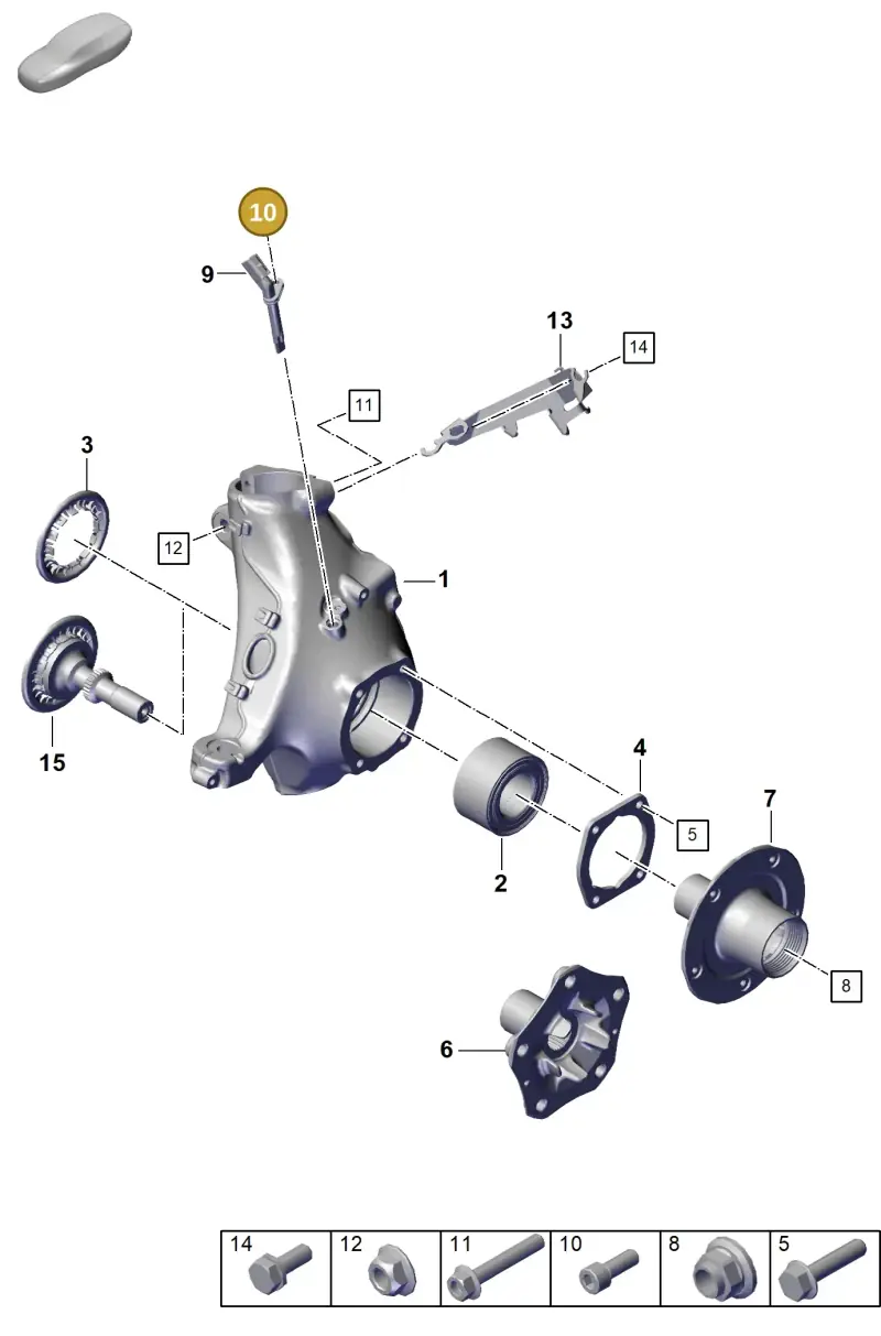 N01474011 — Porsche 992 Sport Classic (2020-) diagram p57401005, position 10