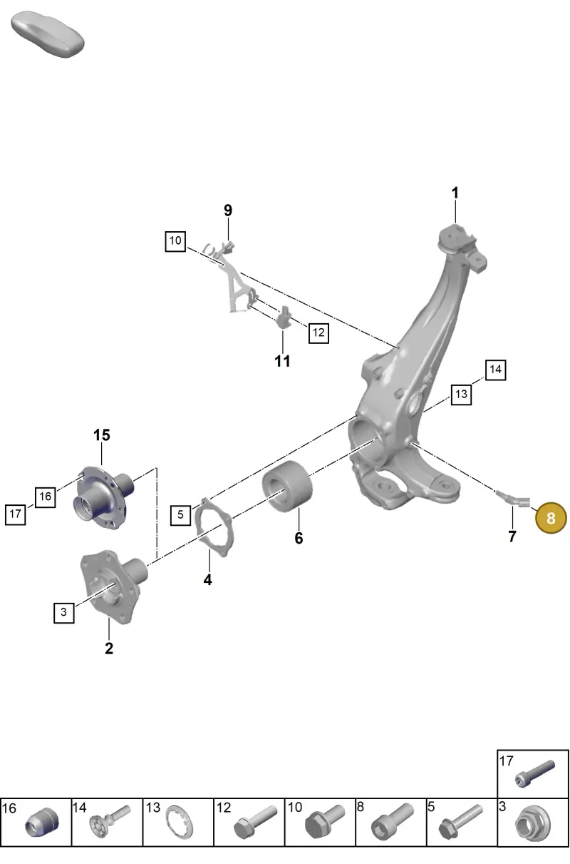 N01474011 — Porsche Panamera (2023-) diagram p62401020, position 8