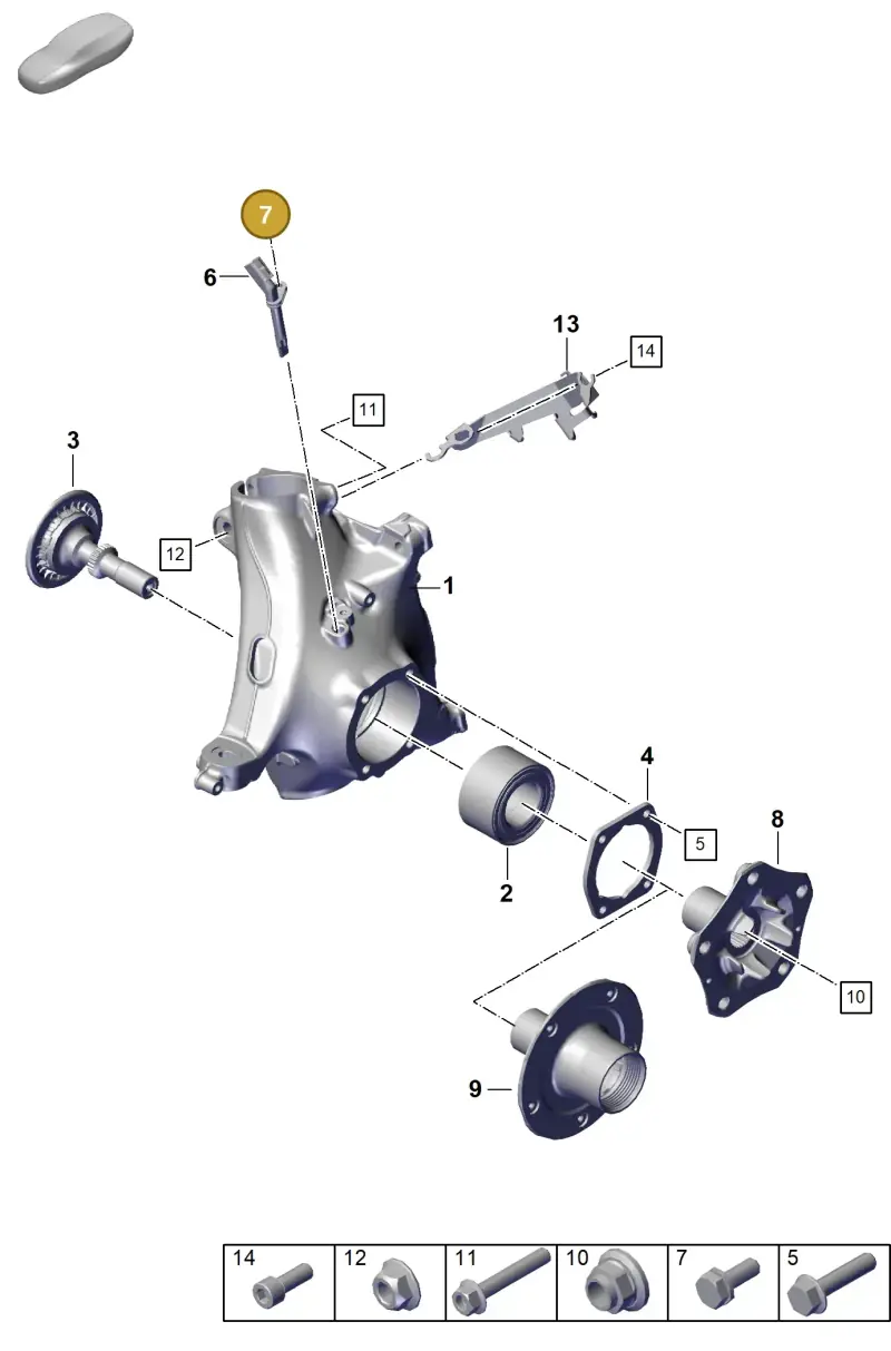 N01474011 — Porsche 992 Carrera Coupe (2024-) diagram p63401020, position 7