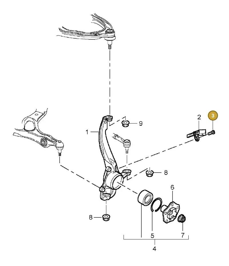 N0147404 — Porsche Cayenne (2002-2006) diagram p24401005, position 3