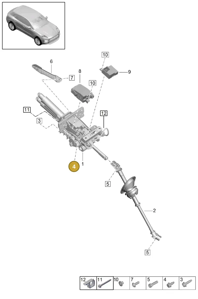 N0195269 — Porsche Macan R4 TFSI (2018-) diagram p52403060, position 4