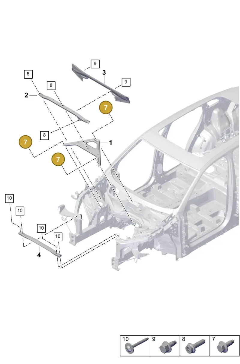 N0195308 — Porsche Cayenne Hybrid Coupe (2023-) diagram p60000003, position 7