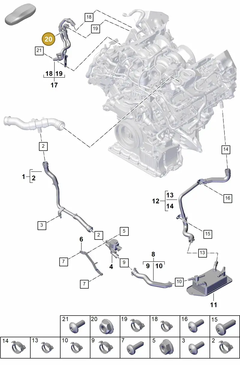 N02300213 — Porsche Panamera (2023-) diagram p62105305, position 20