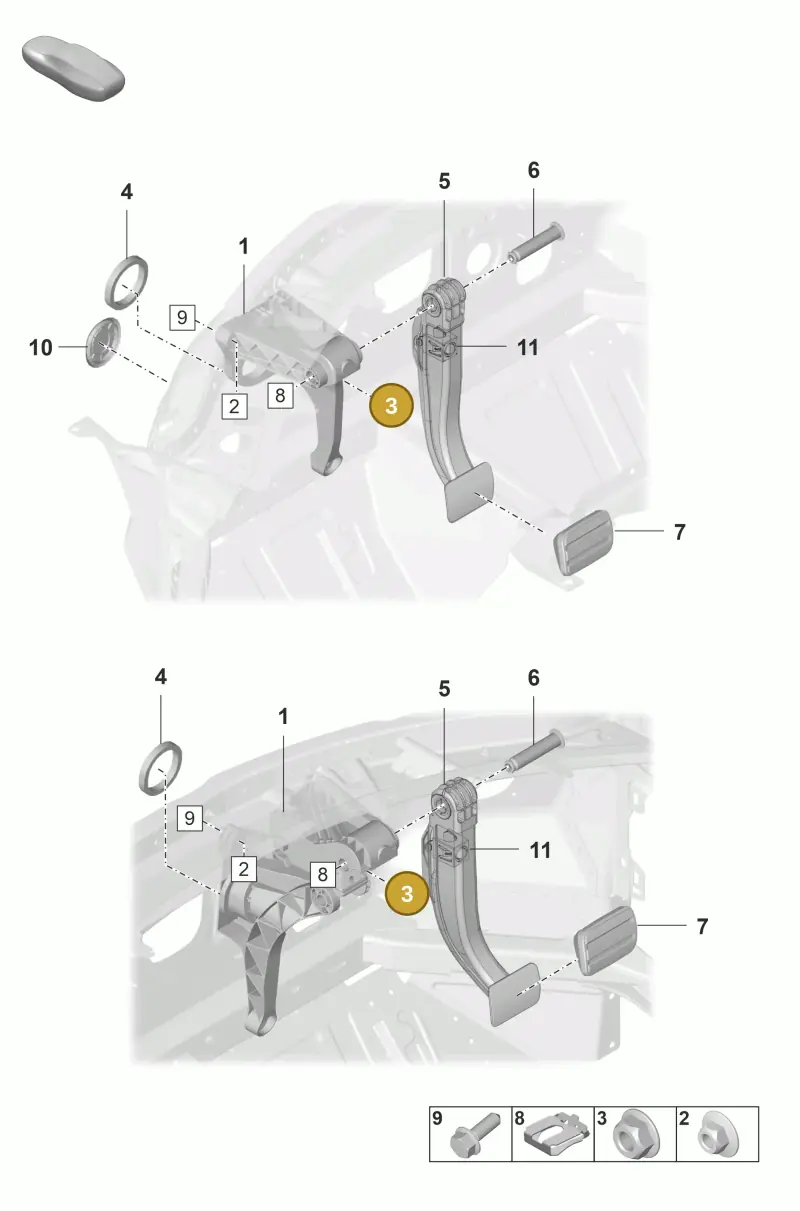 N02300314 — Porsche 992 Carrera 4 GTS (2018-2024) diagram p53702100, position 3