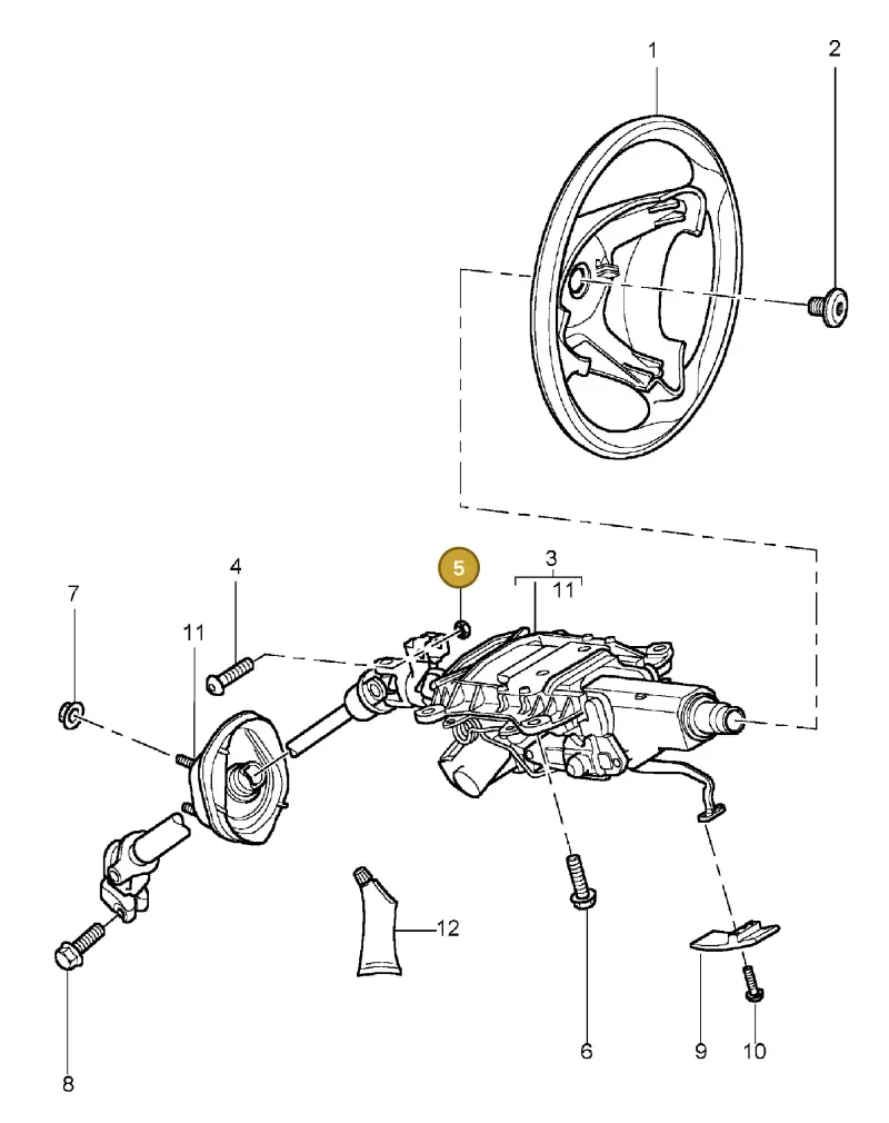 N0230038 — Porsche Cayenne (2002-2006) diagram p24403005, position 5