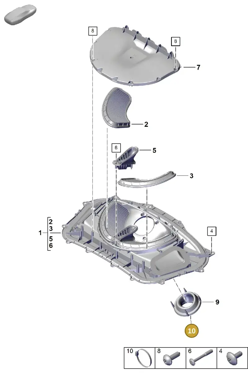 N0245085 — Porsche Boxster Spyder (2019-) diagram p54106005, position 10
