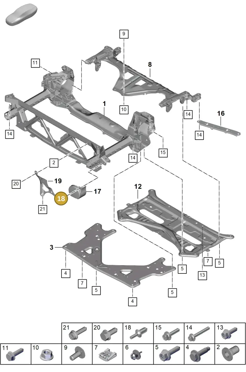 N0385012 — Porsche Panamera (2023-) diagram p62401000, position 18