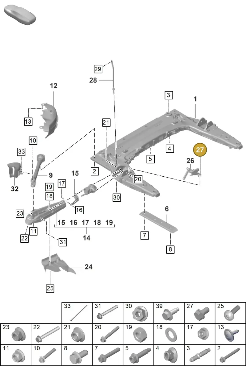 N10005306 — Porsche GT3 RS (2021-) diagram p59401000, position 27