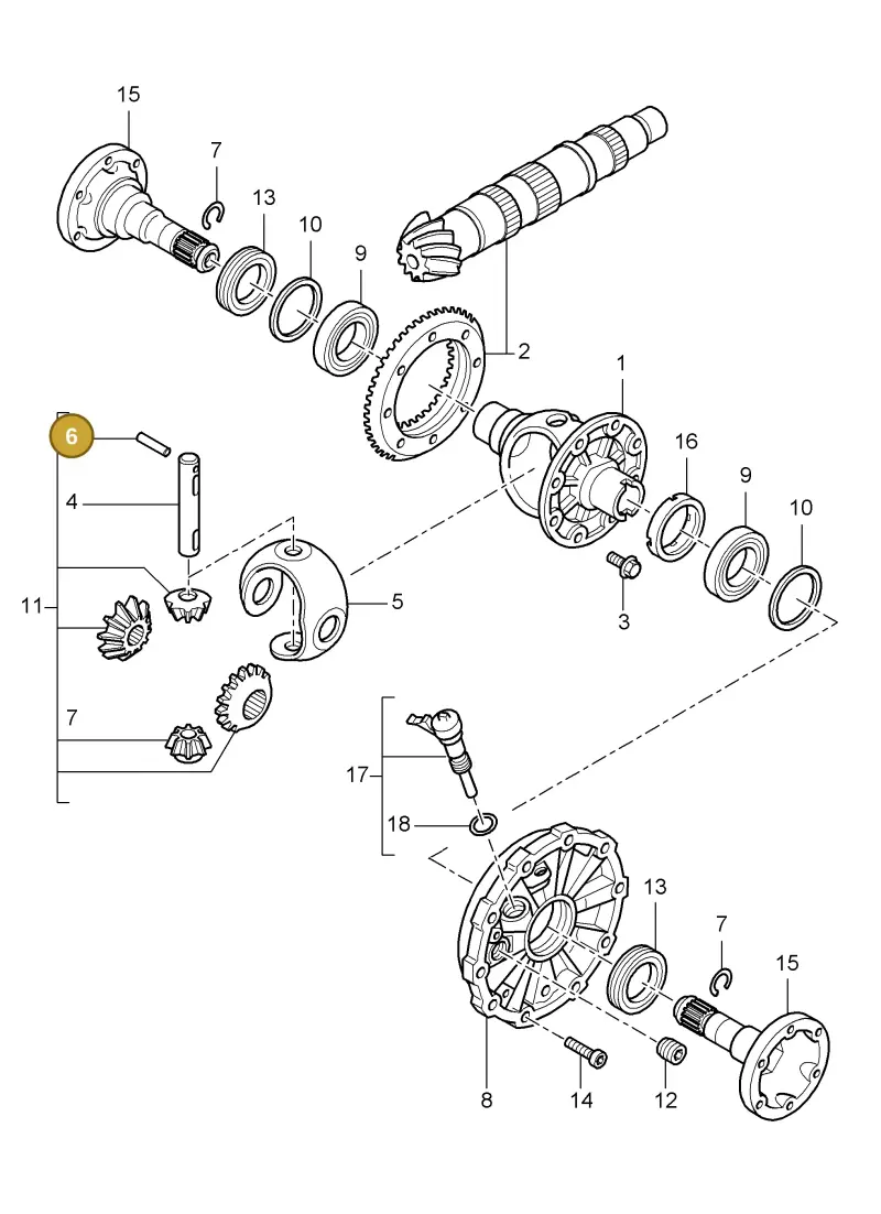N10072601 — Porsche Boxster S (2004-2008) diagram p27305000, position 6